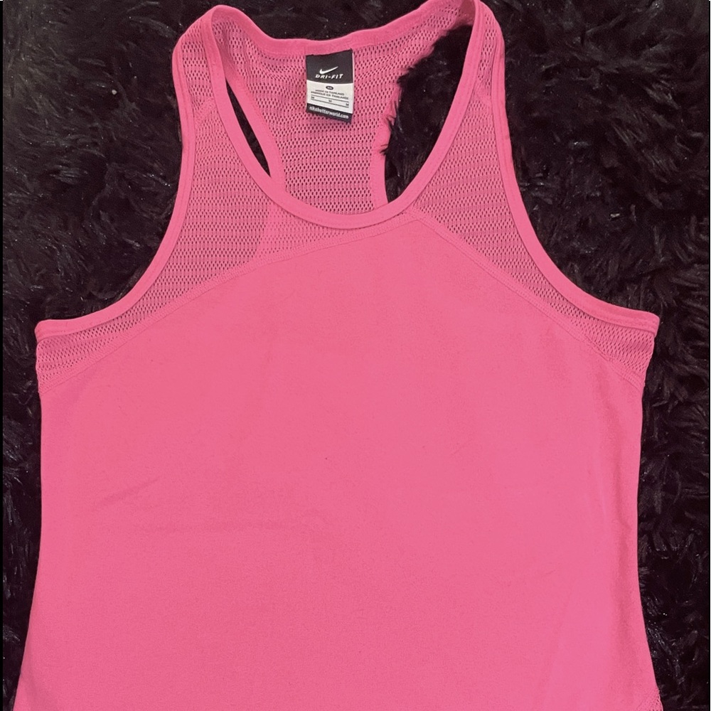 NIKE Racerback Dri-Fit Mesh Active Tank Top Med - Picture 8 of 9